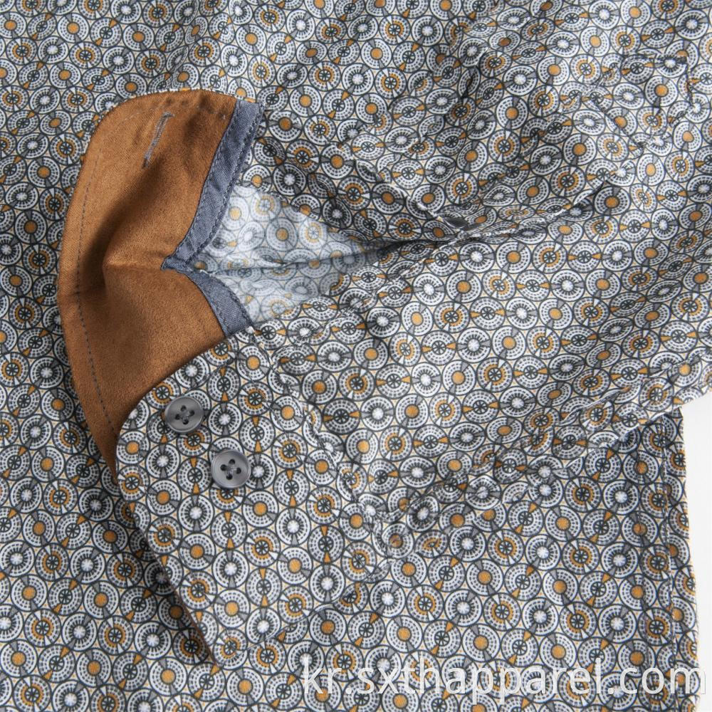 Sateen Print Men's Shirt